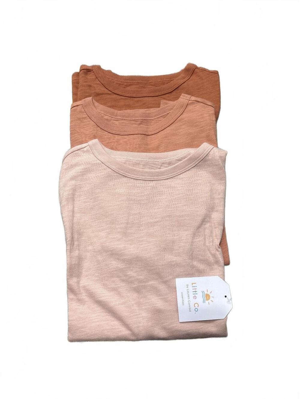 Little Co. 3-Pack Core Tee Organic Cotton T-Shirts Size 7